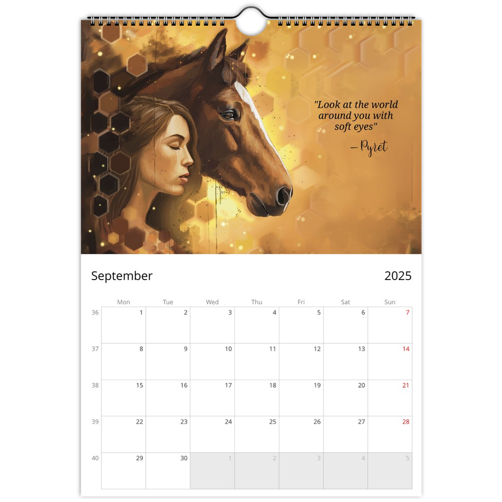 Calender A4, Messages from the horses