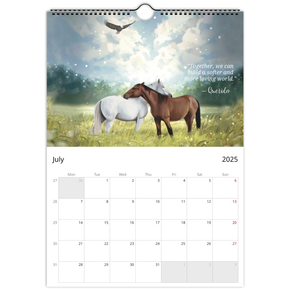 Calender A4, Messages from the horses