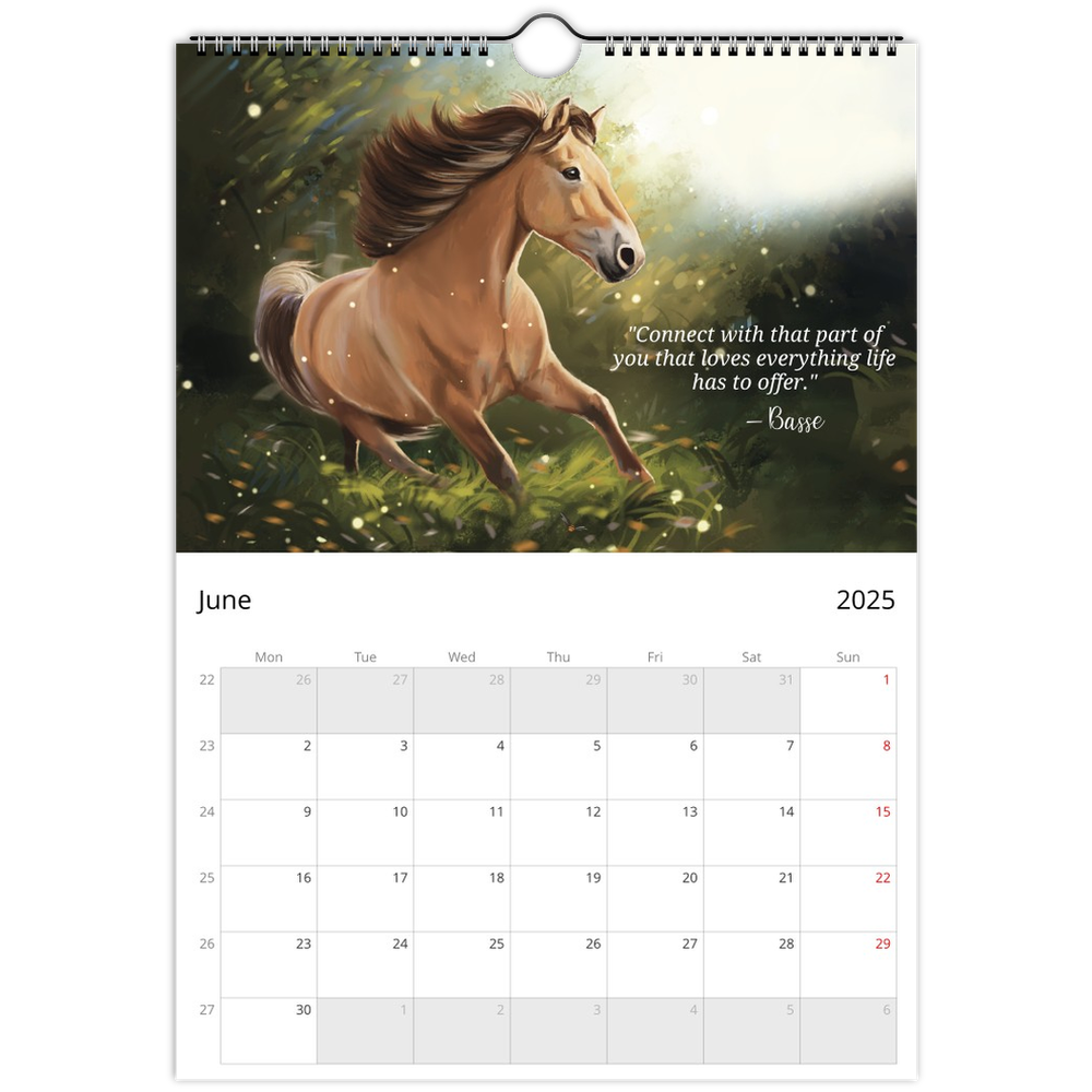 Calender A4, Messages from the horses